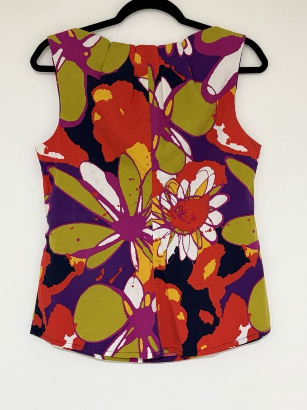 Trina Turk Sleeveless Floral Colorful Women’s Blouse Size 8 - Picture 2 of 6